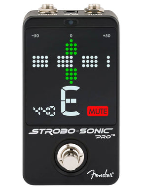 Fender Strobo-Sonic Pro pedaaltuner met strobe display en 3 bypass modes