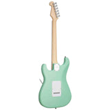 SX SE1HSS-SK-SGN ST elektrische gitaar set 4/4 HSS Surf Green met 10W versterker