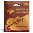 Rotosound JK12-10 Jumbo King 10-Pack Snarensets Akoestisch 012–054 – Phosphor Bronze