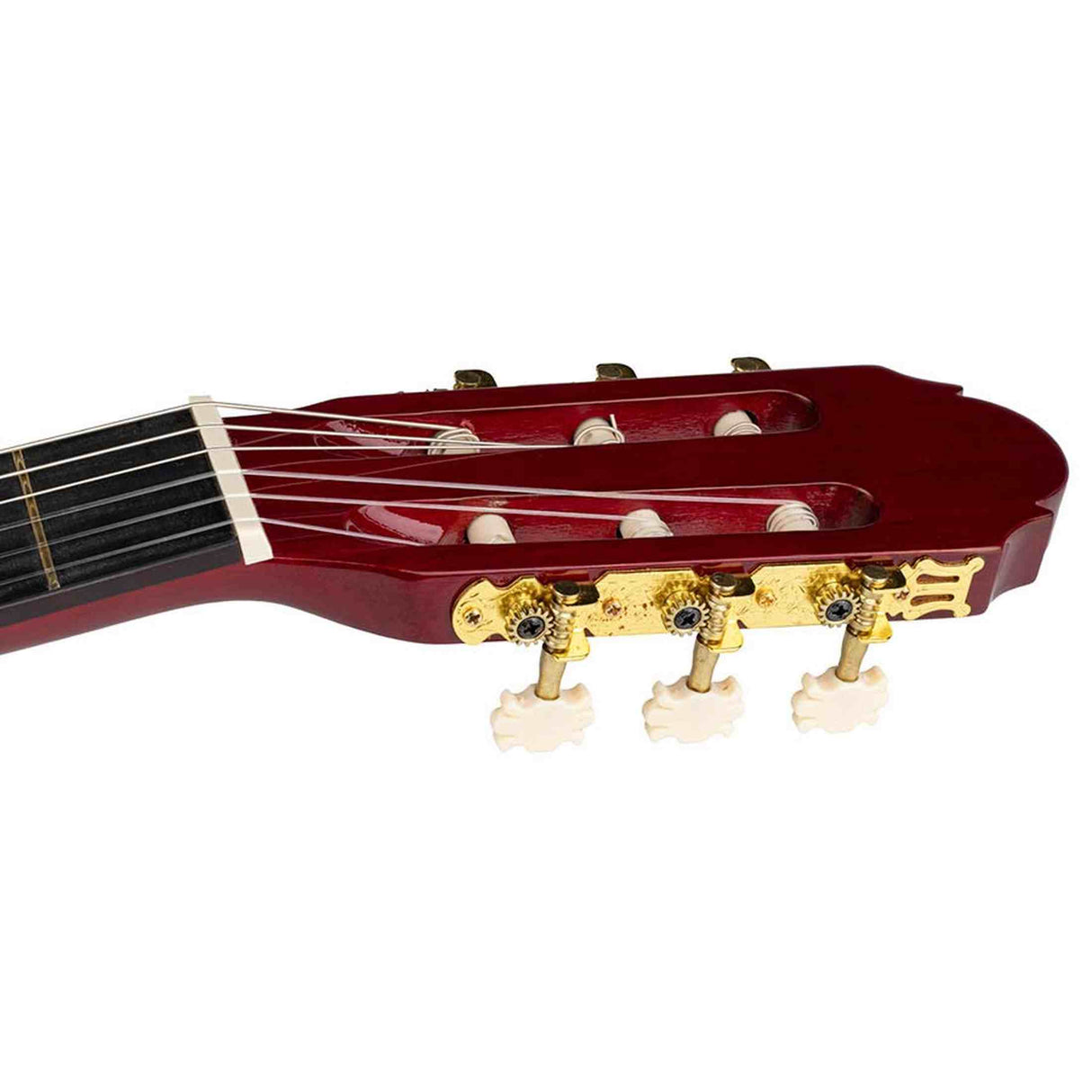 A. Martinez MTC-083/R 3/4 klassieke gitaar dark red transparent met truss rod