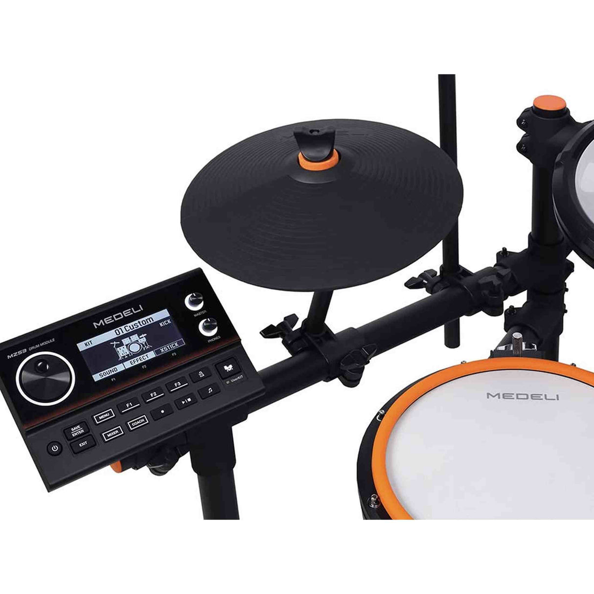 Medeli MZ537 Elektronisch Drumstel met Mesh Pads, Bluetooth Audio, USB-MIDI en 31 Drumkits