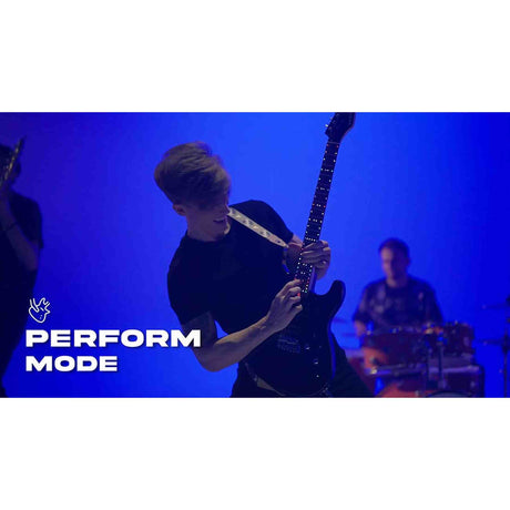 Litejam RGB24/BK elektrische gitaar – 24 frets, 144 RGB LED’s, HSH-configuratie, met gigbag, zwart