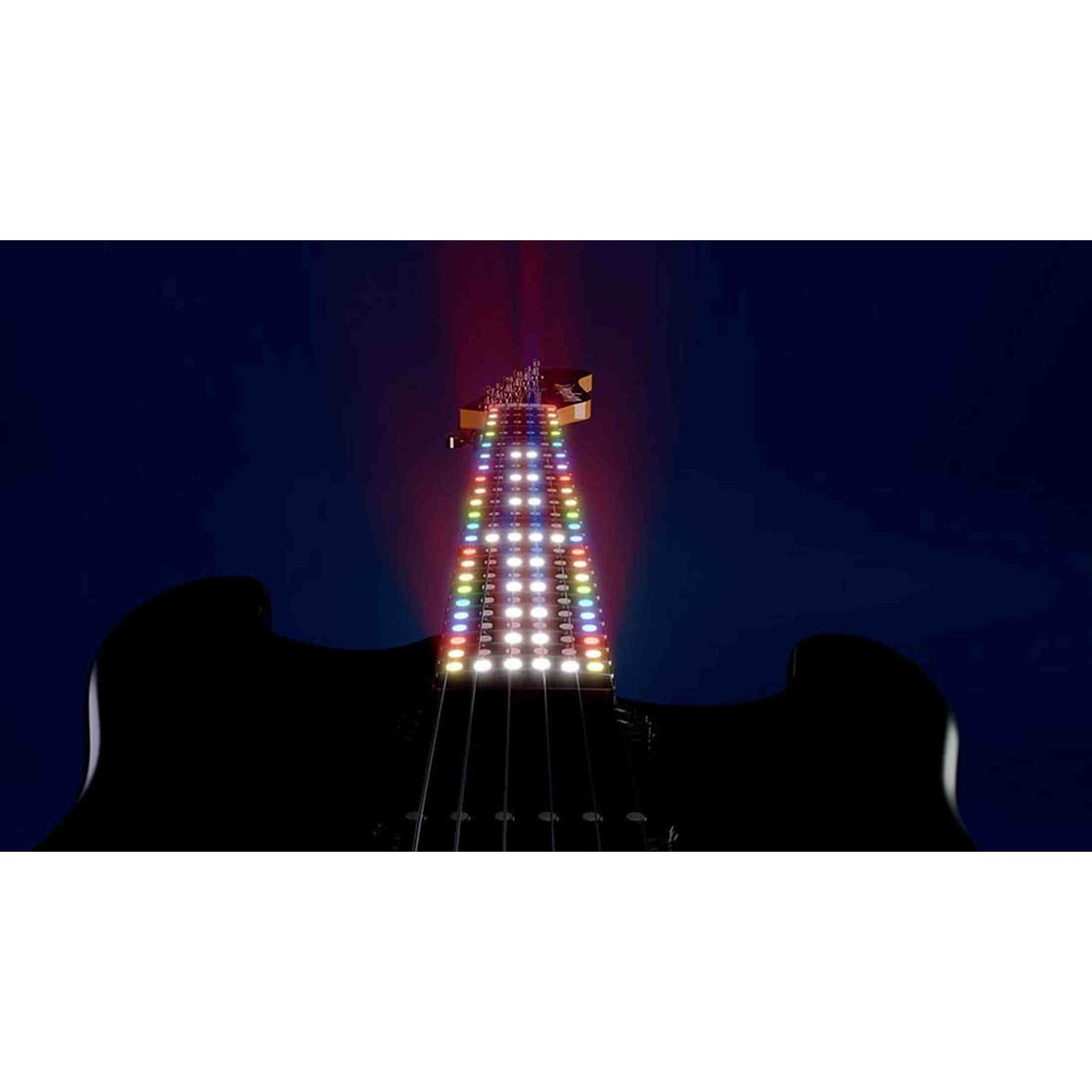 Litejam RGB24/BK Smart Learning Elektrische Gitaar Set Black 24 frets HSH RGB LED