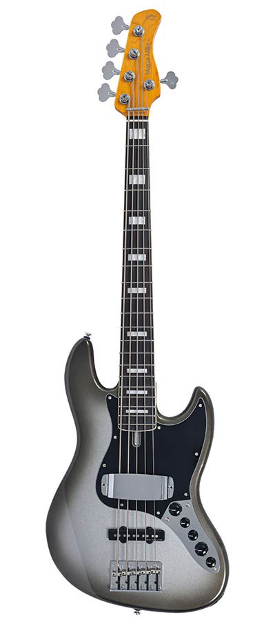 Sire V7N A5/MC Marcus Miller 5-snarige Actieve Basgitaar Mercury met Elzen Body en Heritage-3 Preamp