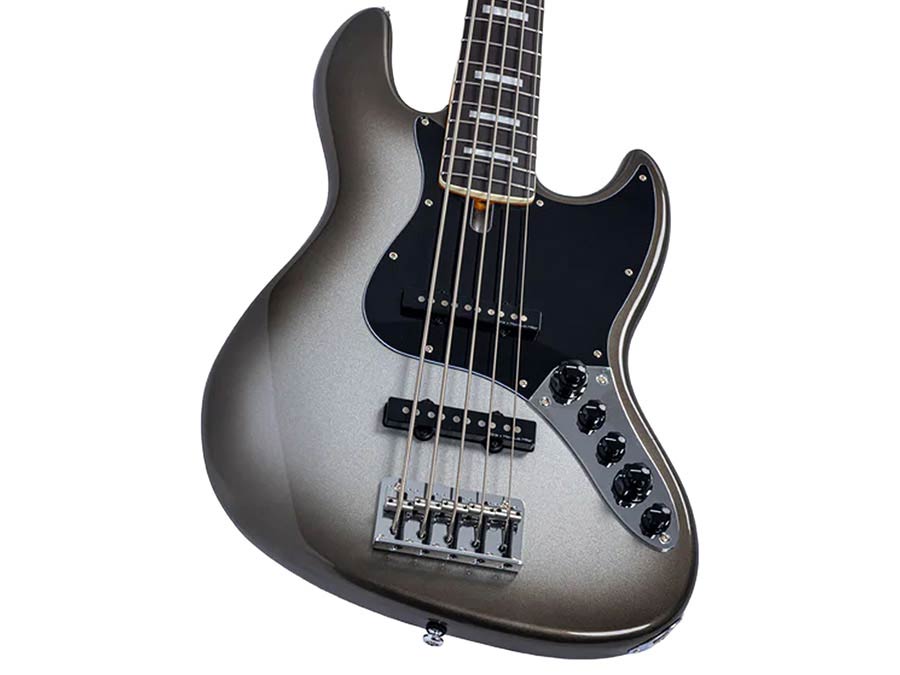 Sire V7N A5/MC Marcus Miller 5-snarige Actieve Basgitaar Mercury met Elzen Body en Heritage-3 Preamp