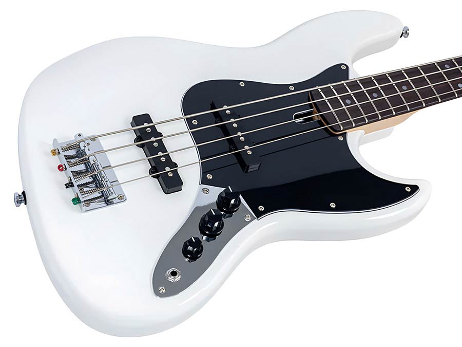 Sire Marcus Miller V1 4/AWH V Series 4-snarige Basgitaar Set Antique White met 40W Versterker