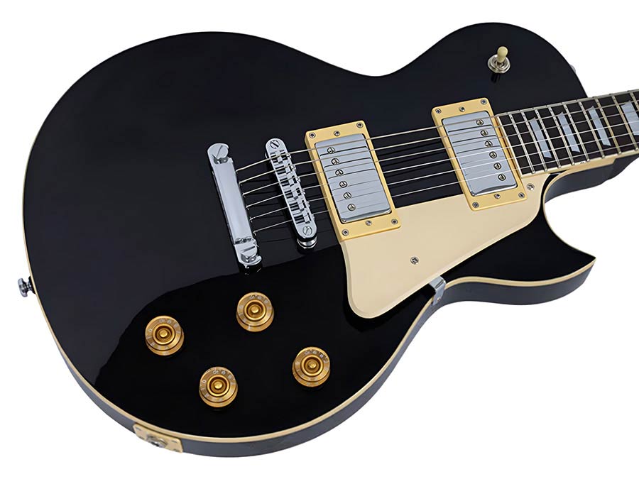 Sire L5/BK Larry Carlton L-Style Elektrische Gitaar Zwart met Mahonie Body en Coil Split