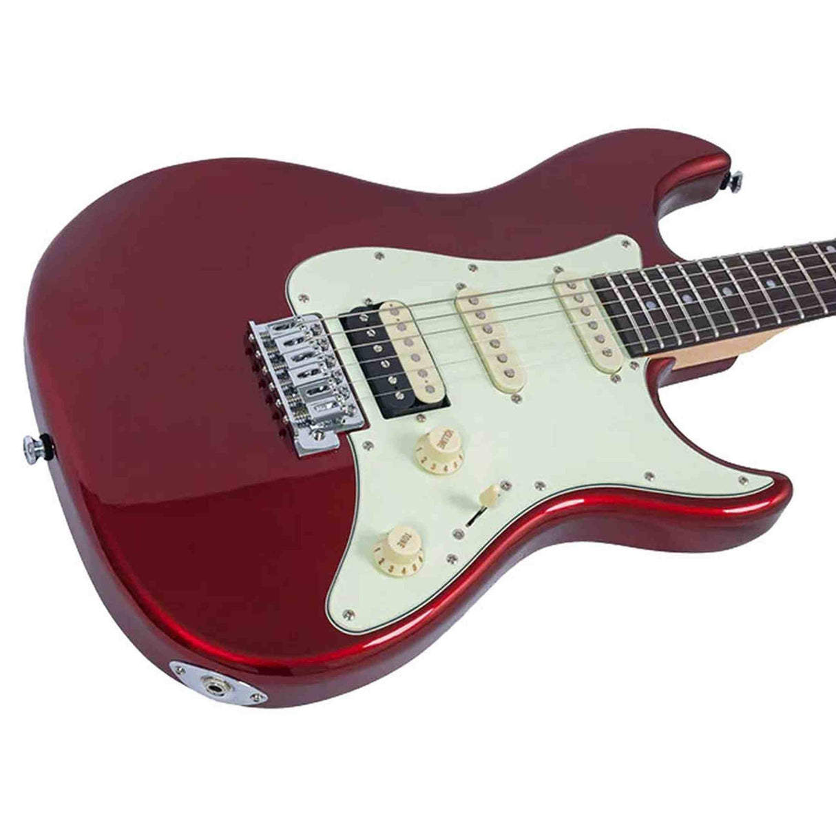 Sire S1/CAR elektrische gitaar S-style Candy Apple Red met mahonie body en rosewood toets
