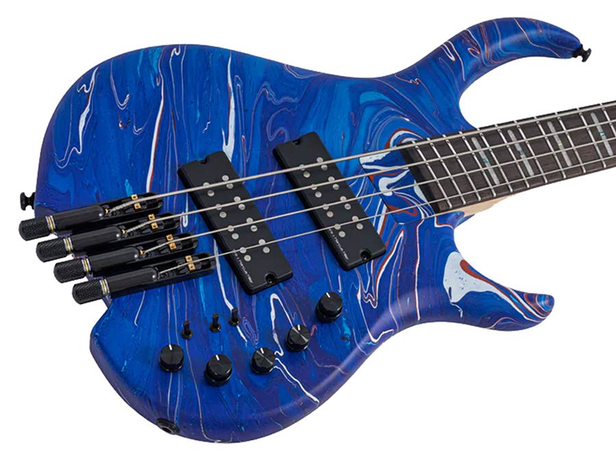Sire M6H 4/BLSW Marcus Miller M6H Headless 4-String Active Basgitaar Blue Swirl