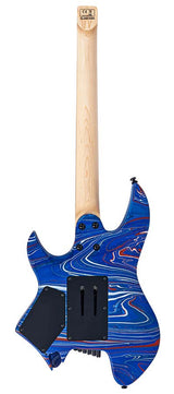 Sire X6H6/BLSW Larry Carlton Headless Elektrische Gitaar Blue Swirl met Tremolobrug en Gigbag