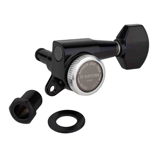Gotoh GTH15356 SG381 stemmechanieken (posts 6xXL) met Magnum Lock Trad and 07 knoppen, 6R, zwart