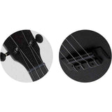 Flight NUS310 BLACKBIRD Soprano Ukulele met African Sapele Body, Zwarte Flight Snaren en Celtic Lasergravure