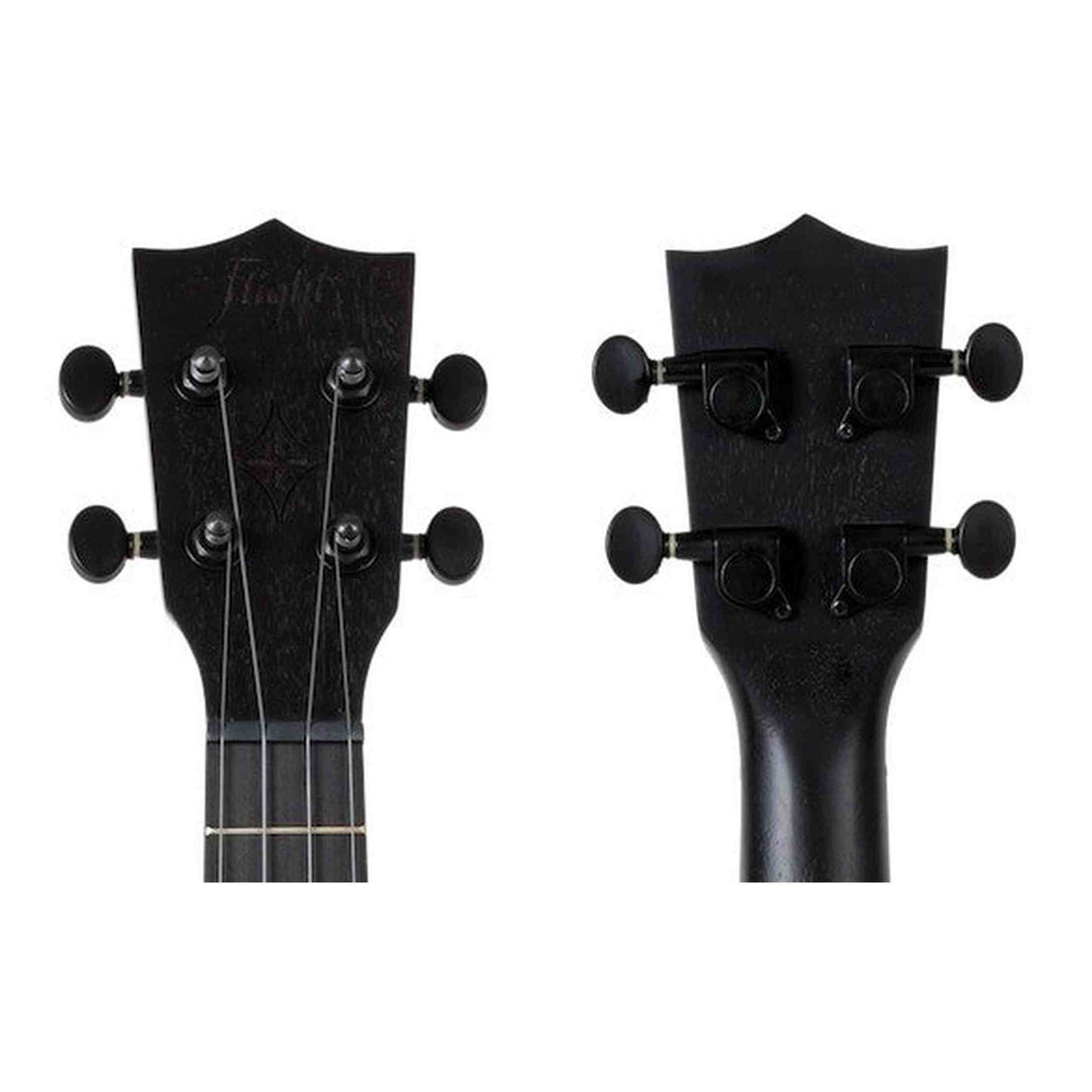 Flight NUS310 BLACKBIRD Soprano Ukulele met African Sapele Body, Zwarte Flight Snaren en Celtic Lasergravure