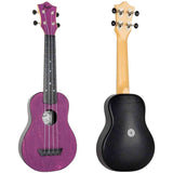 Flight TUS-35 PP Soprano Ukulele Paars met Linden Top, ABS Body en Aquila Snaren