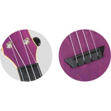 Flight TUS-35 PP Soprano Ukulele Paars met Linden Top, ABS Body en Aquila Snaren