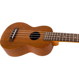 Flight LUS-5 Solid Mahogany Long Neck Soprano Ukulele met Solid Mahogany Body, Grover Tuners en Aquila Super Nylgut Snaren