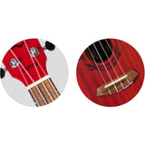 Flight DUC380 Coral Concert Ukulele met Mahogany Body, Bone Topkam en Aquila Nylgut Snaren