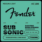 Fender 7350ML SubSonic Bassnaren Stainless Steel Roundwound Long Scale Light Medium 045-100