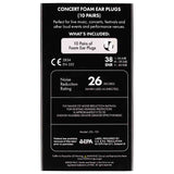 Fender 0990545003 Oordoppen Concert Schuim 10 Paar Geluidsbescherming