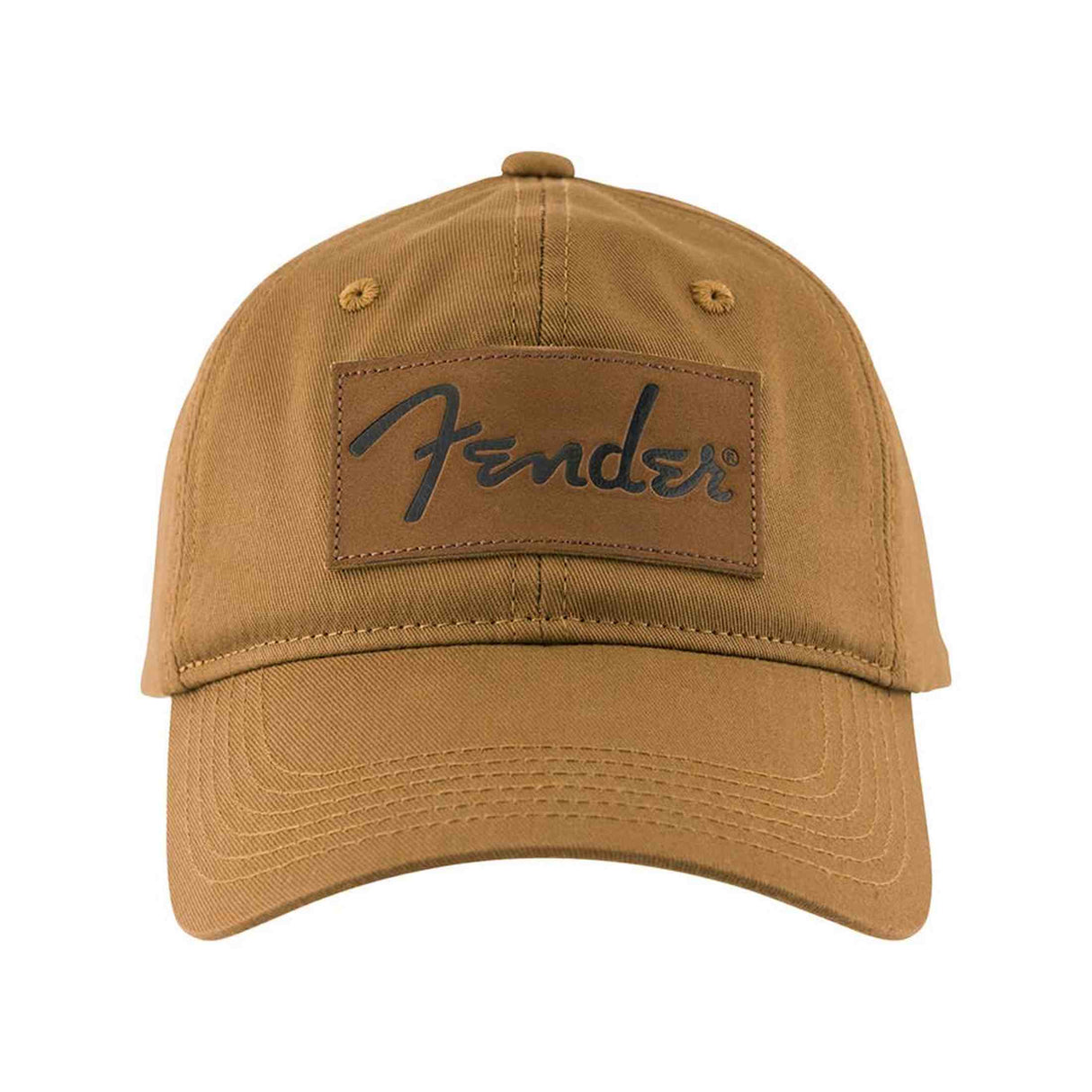 Fender 9122421204 Vintage Badge Pet Caramel Katoen Leer Patch Verstelbaar