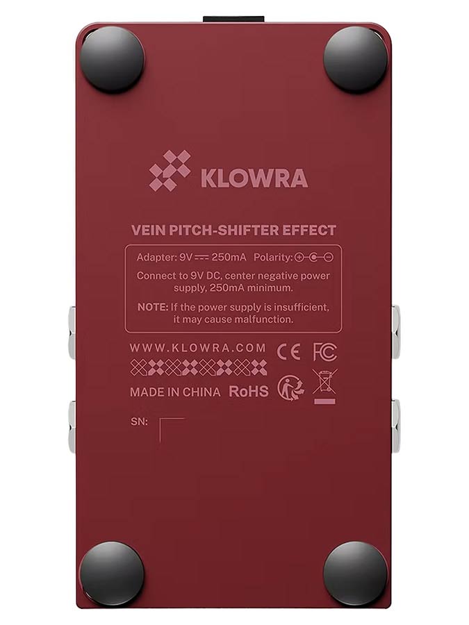 Klowra KBS-04 Bloom Infinity VEIN pitch shifter pedaal - 17 intervallen