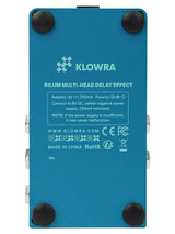 Klowra KBS-05 Bloom Infinity RILUM stereo multi-head delay pedaal