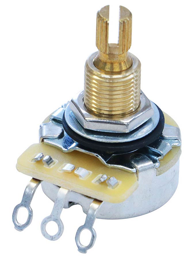 CTS USA CTS-VA250 250K Audio Potmeter Vintage Type met Inch As voor Single Coil Pickups