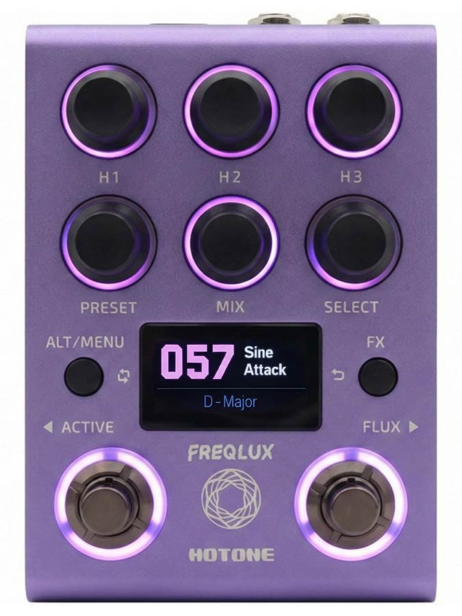 HoTone NP-200 Freqlux Triple-Voice Pitch Shifter Pedal met 9V voeding