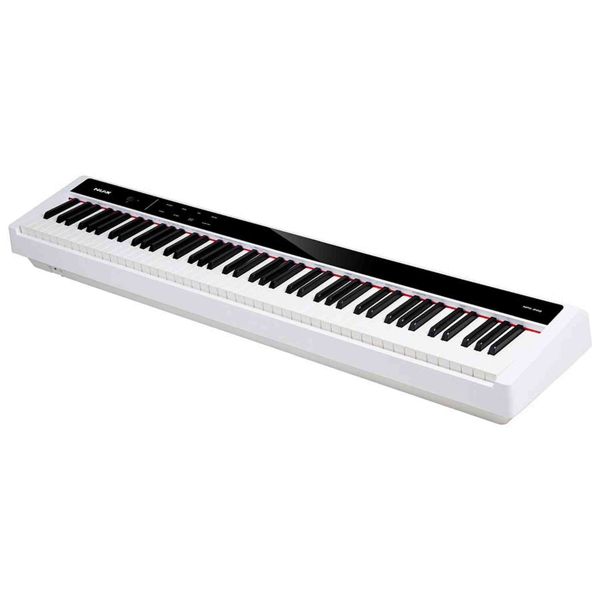 NUX NPK-200 Digital Stage Piano Set wit met NPS-2 standaard, 88 toetsen en kruk