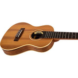 Flight Leia CE Elektrisch-Akoestische Concert Thinline Ukulele met Solid Cedar Top, Acacia Body en Double B1U Pickup