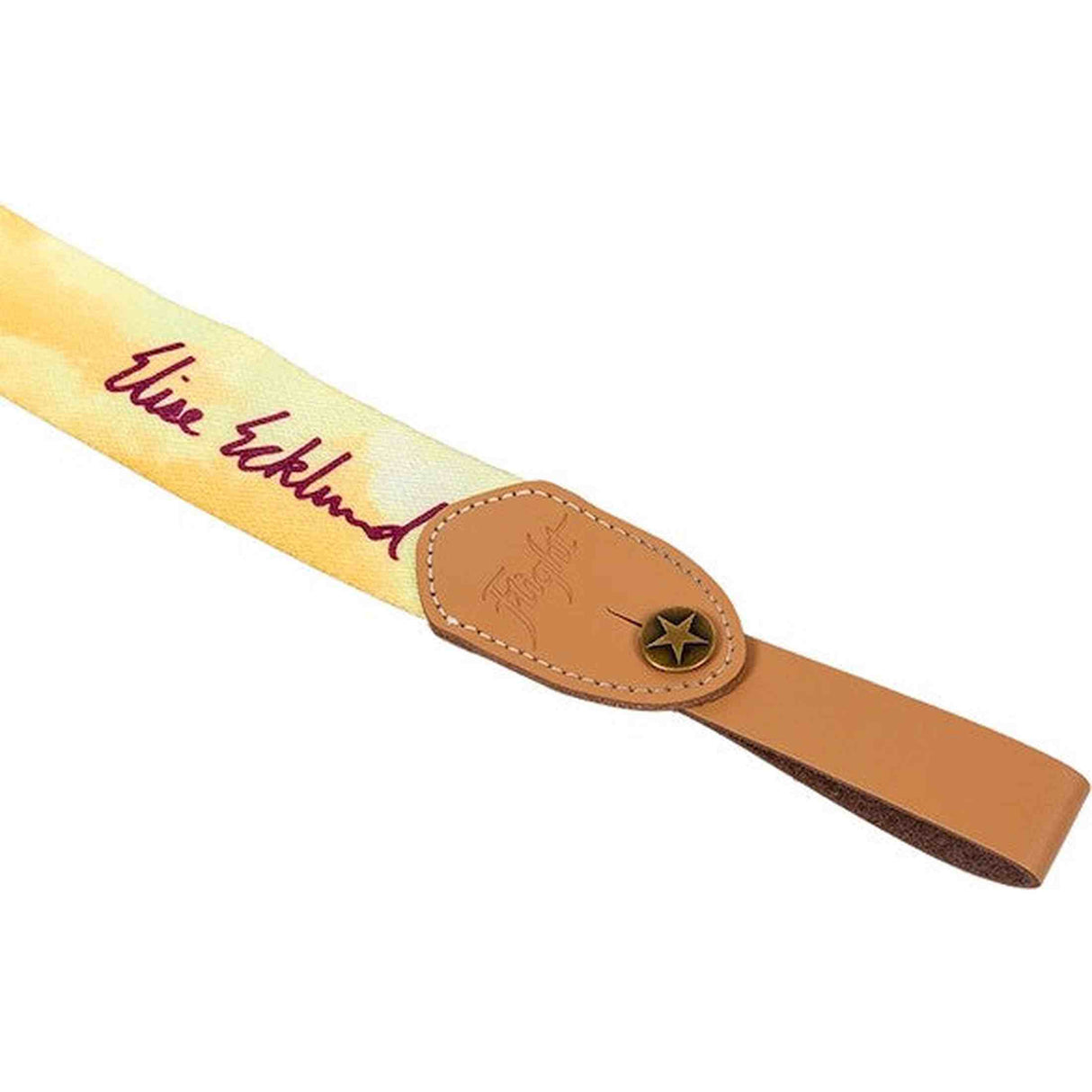 Flight S35 Sunset Elise Ecklund Signature Ukulele Strap met Leren Strap Ends en Verstelbare Lengte