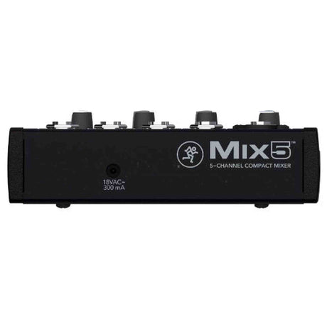 Mackie Mix5 Compact 5-kanaals mengpaneel met XLR, stereo in- en uitgangen en hoofdtelefoonuitgang