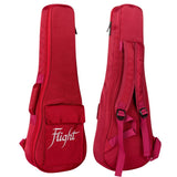 Flight DXBT Deluxe Tenor Ukulele Gigbag 15mm Padded Wine Red met Accessoirevak