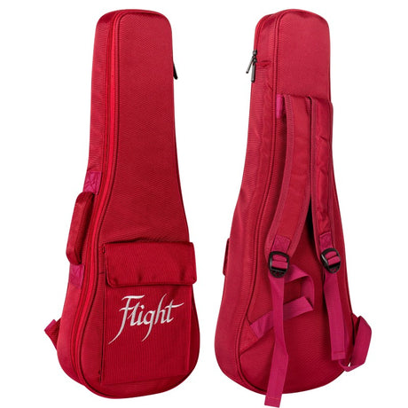 Flight DXBT Deluxe Tenor Ukulele Gigbag 15mm Padded Wine Red met Accessoirevak