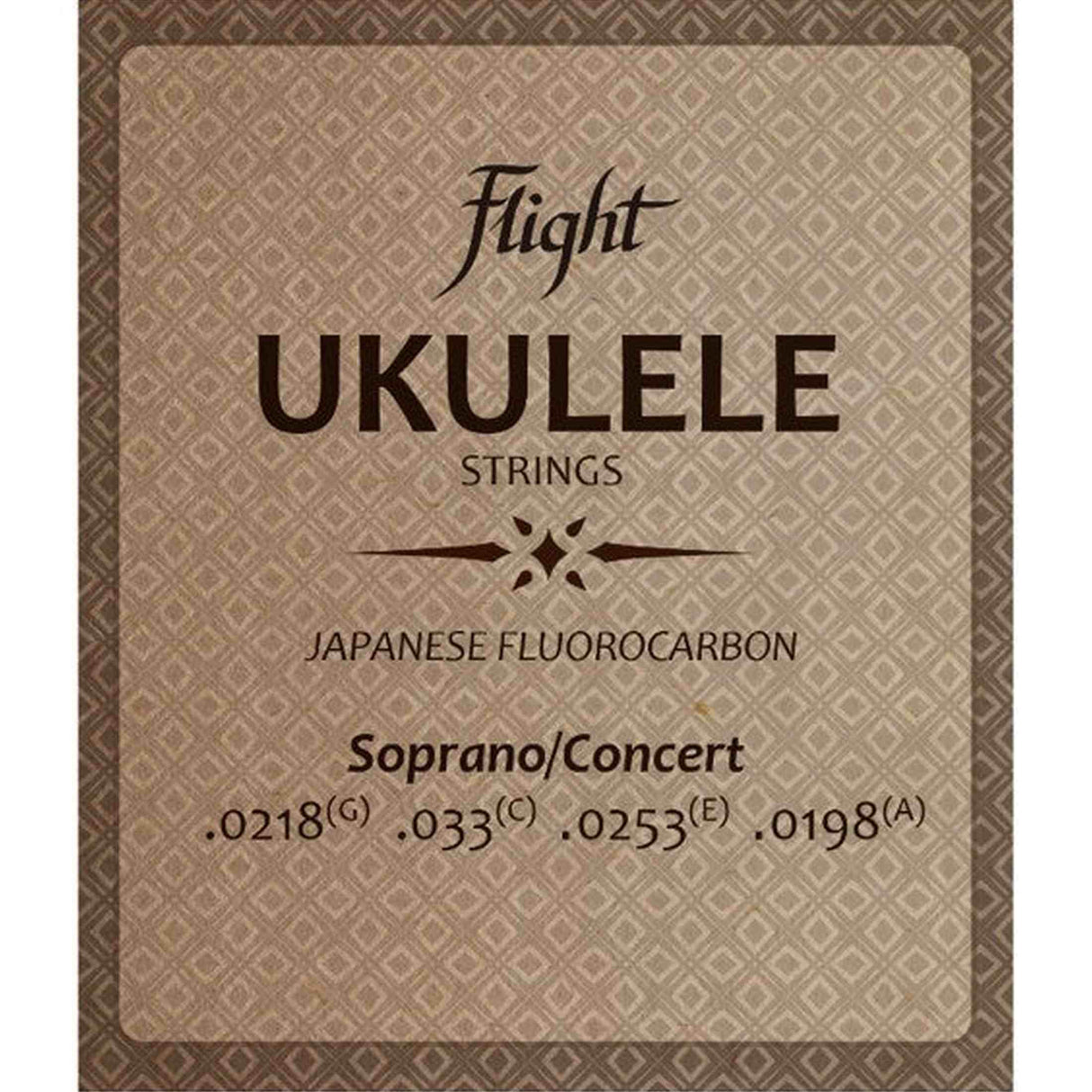 Flight FUSSC-100 Sopraan/Concert Ukulele Snarenset – Fluorocarbon