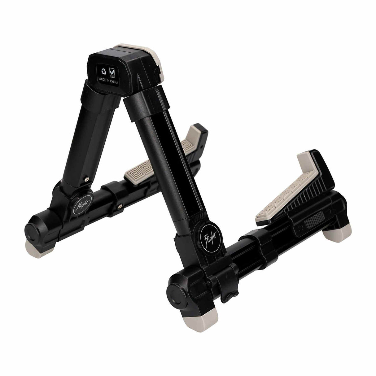 Flight FLUST01-BK Aluminum Ukulele Stand Foldable with Rubber Protection