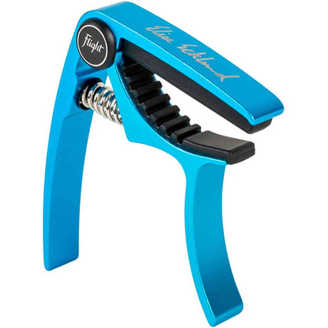 Flight FC-EE T Elise Ecklund Signature Ukulele Capo Turquoise Aluminum with Trigger Mechanism