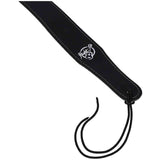 Flight S51 Black Leather Ukulele Strap EU Handmade with Headstock Tie