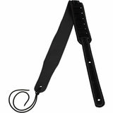 Flight S42 Black Suede Ukulele Strap EU Handmade with Headstock Tie