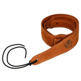 Flight S43 Camel Suede Ukulele Strap EU Handmade with Headstock Tie