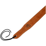Flight S43 Camel Suede Ukulele Strap EU Handmade with Headstock Tie