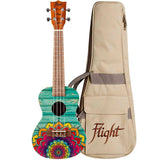 Flight AUC-33 Mansion Concert Ukulele met Spruce Top, Sapele Body en Aquila Nylgut Snaren