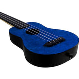 Flight TUS-65 SAPPHIRE Soprano Ukulele met Linden Top, ABS Body en Sapphire Blue Afwerking