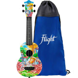 Flight UTS-42 FAT CAT Ultra Travel Soprano Ukulele met Polycarbonate Body en Fluorocarbon Snaren