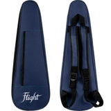 Flight Iris Concert DB Ukulele met Solid Spruce Top, Mahogany Body en Blauwe Afwerking