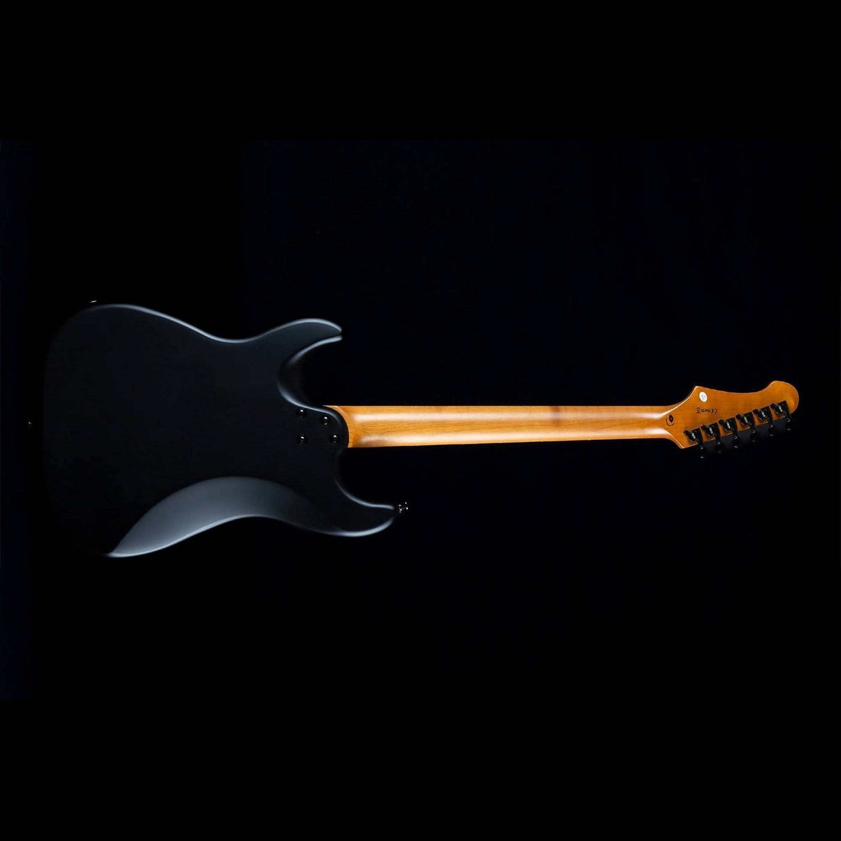 JET JS-400 MBK R S-style Elektrische Gitaar HH Tremolo Rosewood Toets Mat Zwart