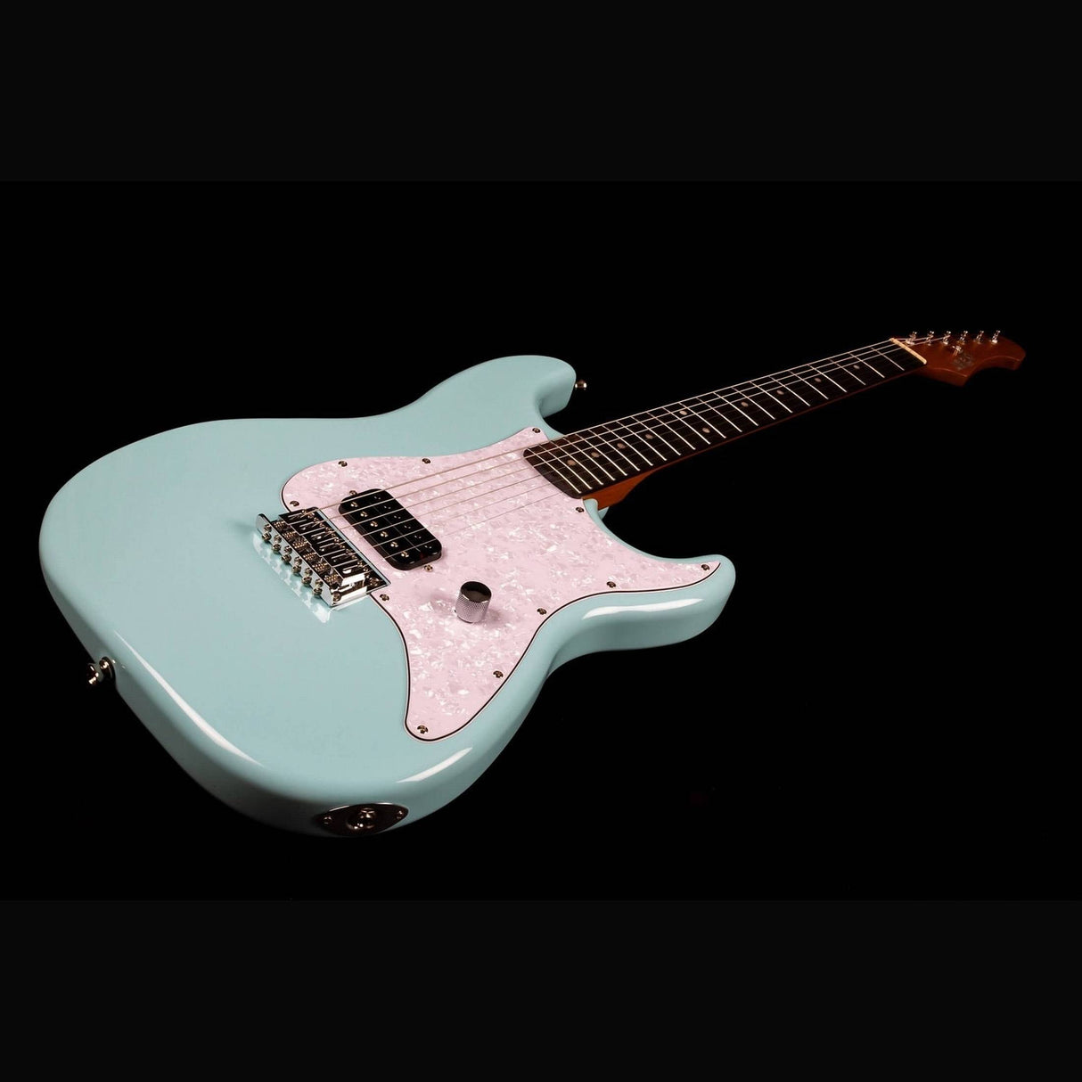JET JS-400 HT BL S-style Elektrische Gitaar Humbucker Hardtail Rosewood Toets Blauw