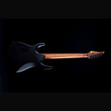JET JS-501 BK Stygian S-style Elektrische Gitaar HH Vaste Brug Rosewood Toets Satijn Zwart