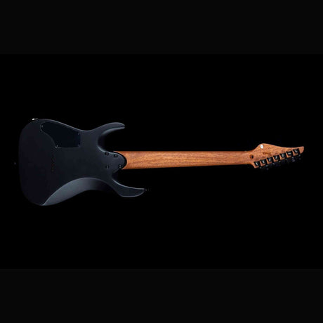 JET JS-507 BK Stygian 7-snarige S-style Elektrische Gitaar HH Vaste Brug Rosewood Toets Satijn Zwart