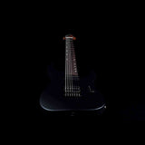 JET JS-507 BK Stygian 7-snarige S-style Elektrische Gitaar HH Vaste Brug Rosewood Toets Satijn Zwart